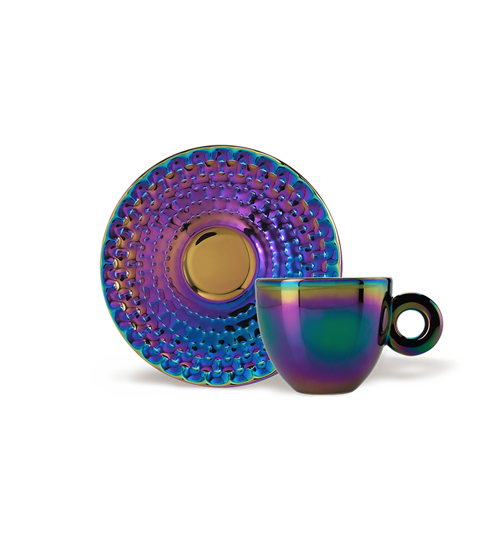 John Armleder: 2 cappuccino kop en schotel - 2025