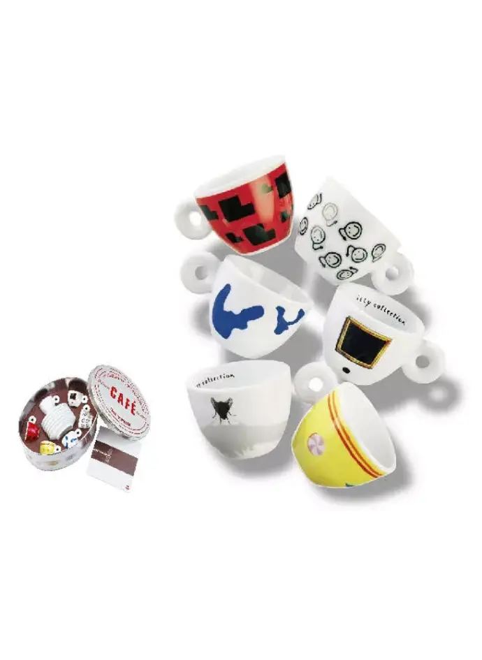 [ARTCOLLECTION4] Artistas do Brasil in aluminium packaging 6 espresso cups