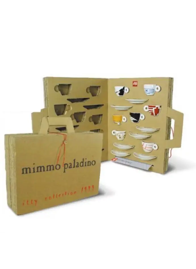 Mimmo Paladino : special 7 cups serie Minimalia in cardboard packaging 1999