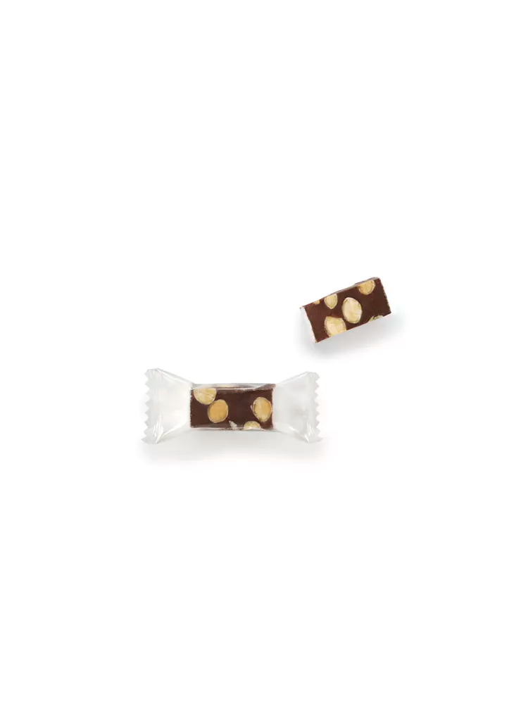 Nougat met chocolade 2kg +/- 250st