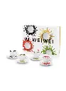 Ai Weiwei 4 espresso kopjes en schotels