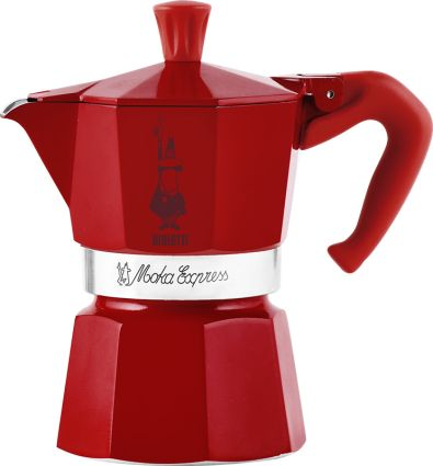 Bialetti Moka Express 3 tassen rood winter wonderland