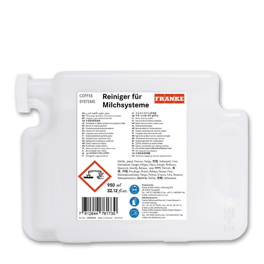 Franke melksysteemreiniger cartridge 950ml 