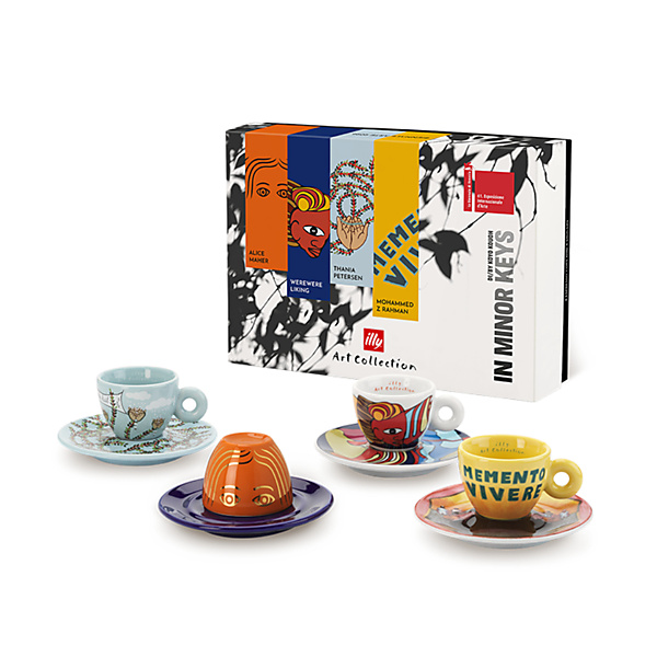 [25786] Biënnale 2026: 4 espresso kop en schotel