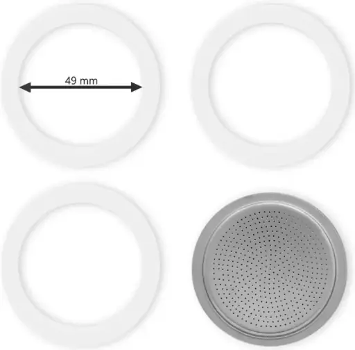 [BIALETTI20] Bialetti Dichtingsring + filter 3/4 tassen