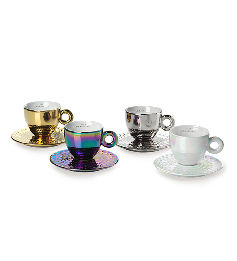 [25567] John Armleder: 4 cappuccino kop en schotel - 2025