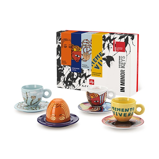 [25787] Biënnale 2026: 4 cappuccino kop en schotel